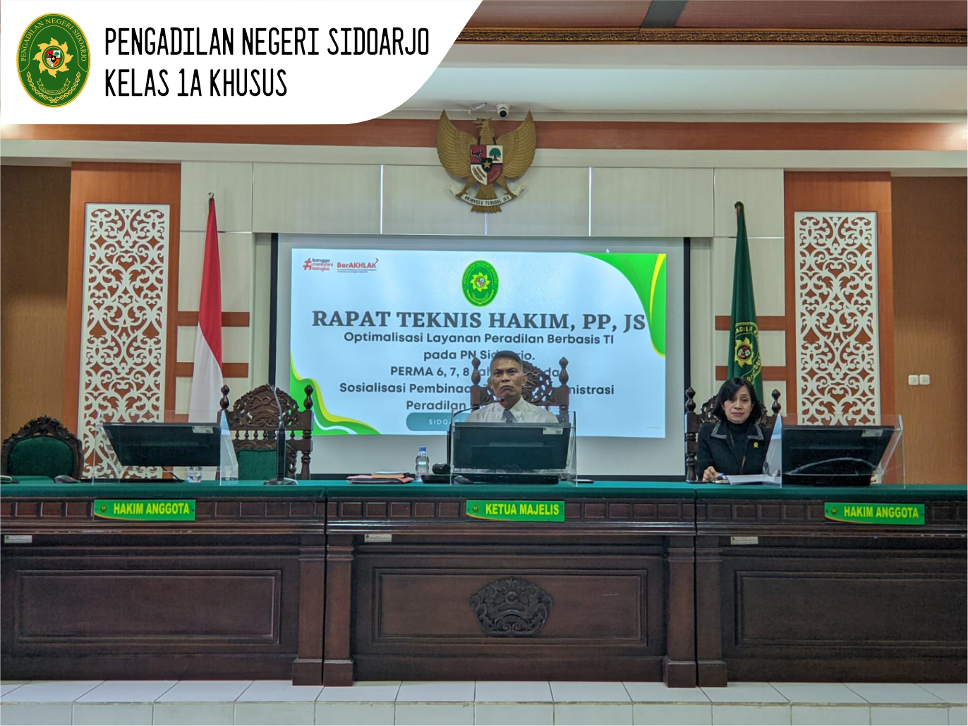 RAPAT TEKNIS HAKIM, PANITERA PENGGANTI DAN JURUSITA PENGADILAN NEGERI SIDOARJO